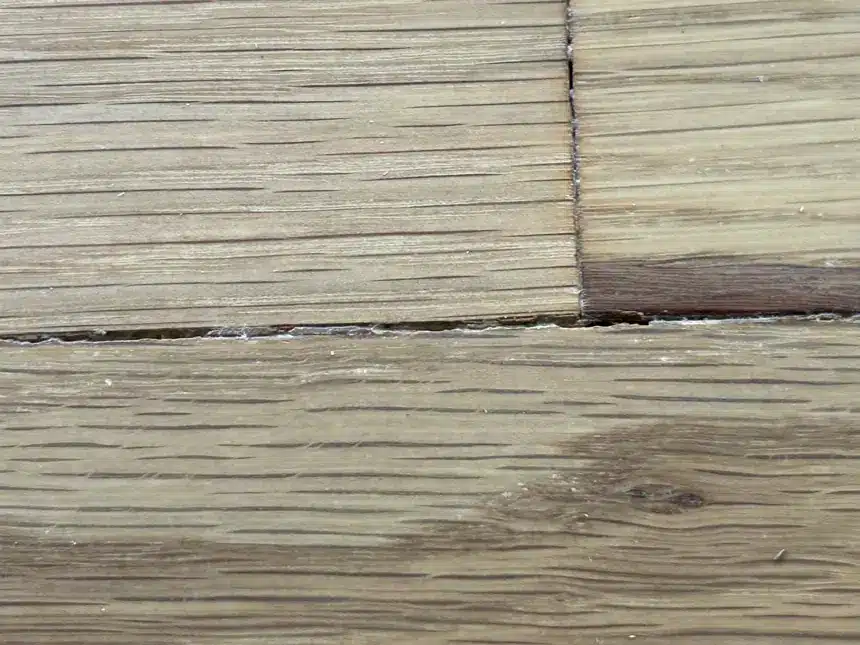 Recessed joint filler and open hardwood flooring joint